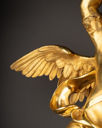 Sculpture  - Ormolu  bronze angel, Italy, 18th century