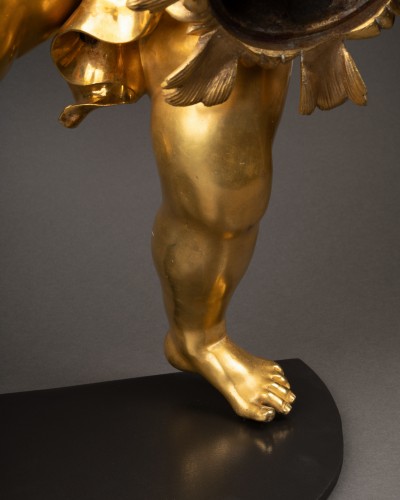 Antiquités - Ormolu  bronze angel, Italy, 18th century