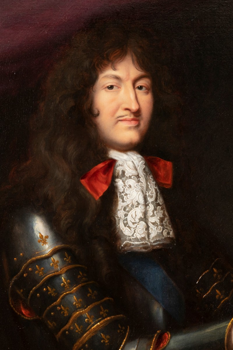 Louis XIV dressed in Roman Style Painting by Pierre Mignard - Fine