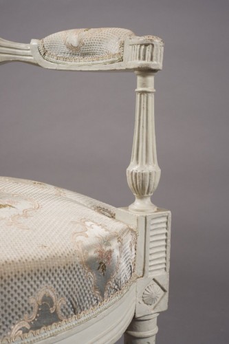 18th century - Set of Four Cabriolet Armchairs, Directoire Period, 18th Century