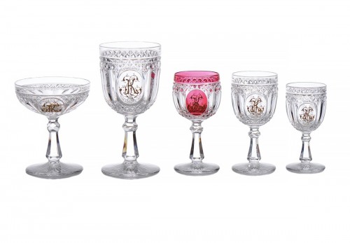 Baccarat – Fine Lead Crystal Service for 12, Comprising 60 Pieces, 19th Cen