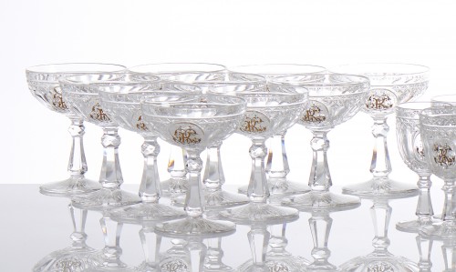 Antiquités - Baccarat – Fine Lead Crystal Service for 12, Comprising 60 Pieces, 19th Cen