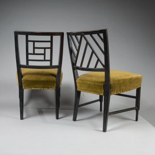 19th century - Pair of chairs by Edward William Godwin (1833-1886)