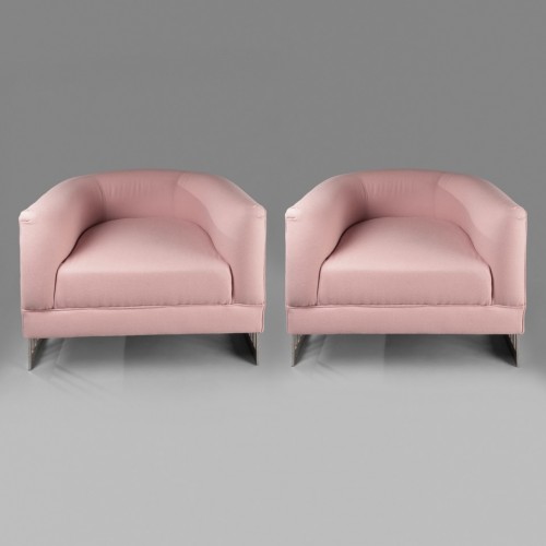  - Paire de fauteuils d’inspiration Moderniste