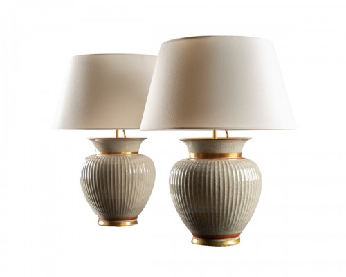 Pair of Royal Copenhagen lamps