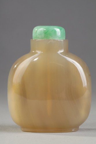 Snuff bottle agate - China Official School 1750 - 1850 - 