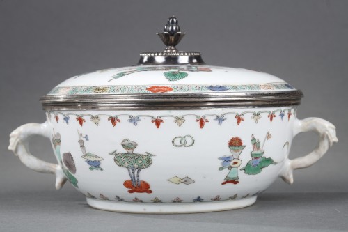 Ecuelle en porcelaine de la Famille Verte - Kangxi 1662/1722 - Bertrand de Lavergne