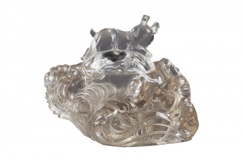 Rare boite en cristal de roche - Chine 19em siècle