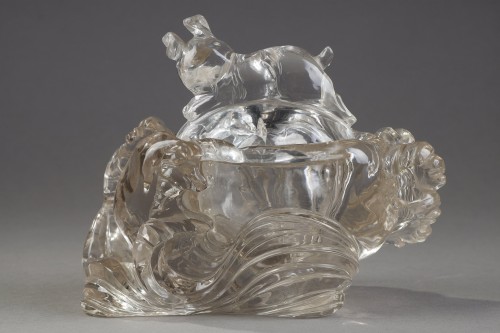 Rare rock crystal box - China 19th century - 