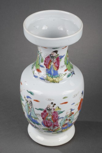 Vase en porcelaine Famille Rose Chine epoque Yongzheng 1723/1735 - Bertrand de Lavergne