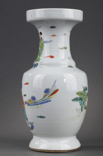 18th century - Porcelain vase Famille Rose - Yongzheng period 1723/1735