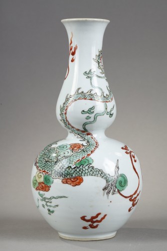 Asian Works of Art  - Double gourd porcelain vase - Kangxi 1662/1722