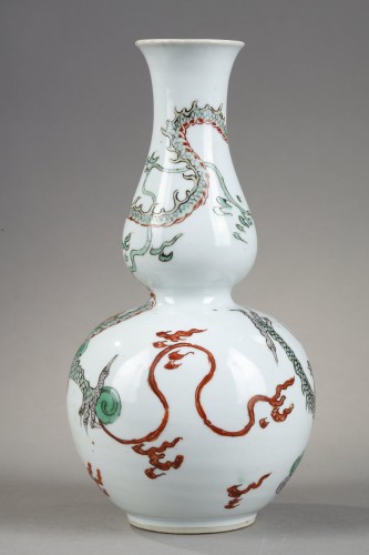 Double gourd porcelain vase - Kangxi 1662/1722 - 