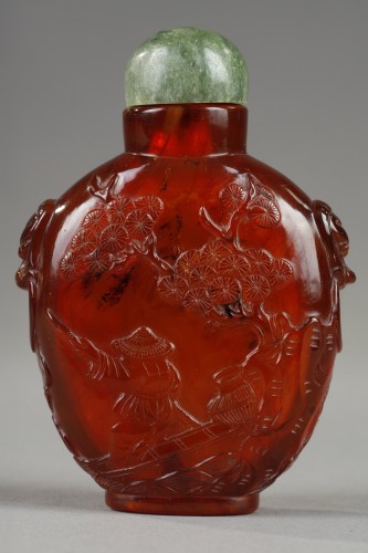 Flacon tabatière en ambre Chine 1790/1850 - Arts d