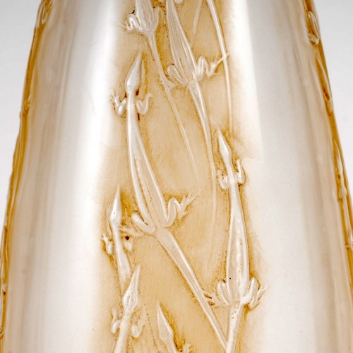 Glass & Crystal  - 1912 René Lalique Vase Quatre Groupes De Lézards Lizards