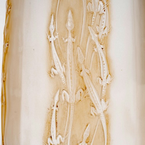 1912 René Lalique - Vase Quatre Groupes De Lézards - BG Arts