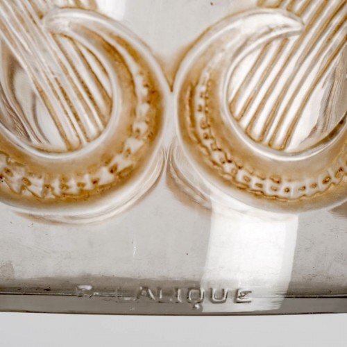 20th century - 1913 René Lalique - Vase Lezards Et Bluets