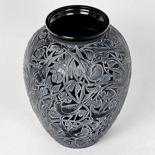Glass & Crystal  - 1923 René Lalique - Vase Martin Pecheurs