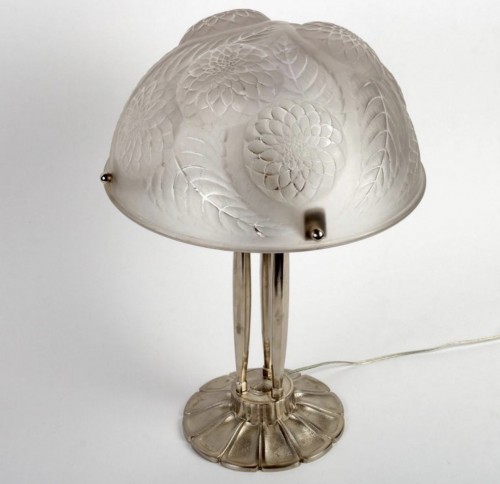 Luminaires Lampe - 1921 René Lalique - Lampe Dahlias