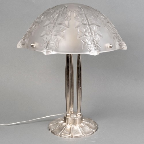 1921 René Lalique - Pair Of Lamps Lierre Ivy  - Lighting Style Art Déco