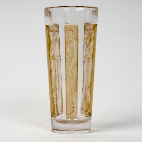 Antiquités - 1911 René Lalique - Set Of 6 Glasses Tumblers Six Figurines Glass