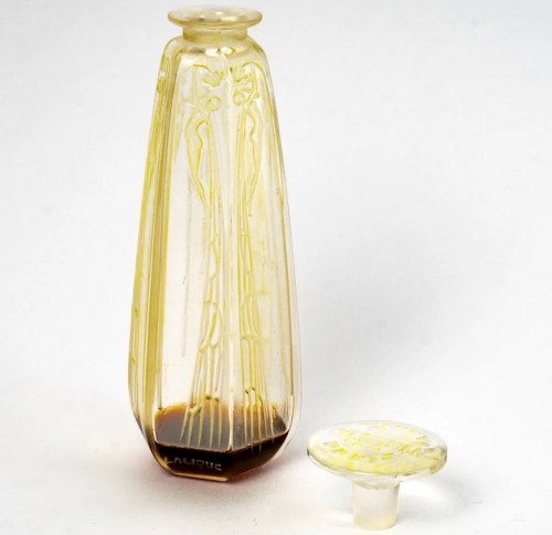 1909 René Lalique - Perfume Bottle Cyclamen For Coty - Glass & Crystal Style Art Déco