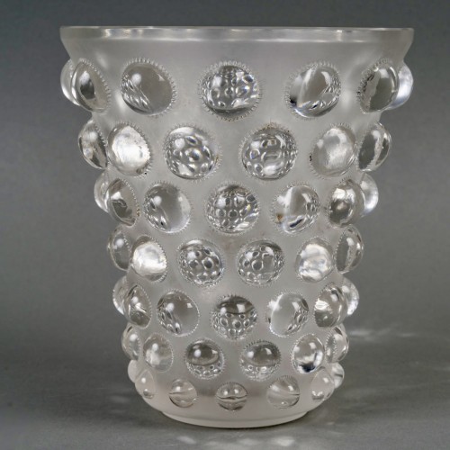 1934 René Lalique - Vase Bammako - Verrerie, Cristallerie Style Art Déco