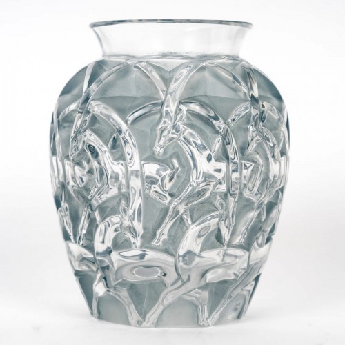 1931 René Lalique - Vase Chamois - Verrerie, Cristallerie Style Art Déco