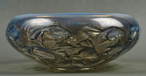 Glass & Crystal  - 1921 René Lalique - Bowl Cyprins Fishes 