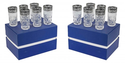 Saint Louis - 12 Tumblers Thistle Crystal With Platinum