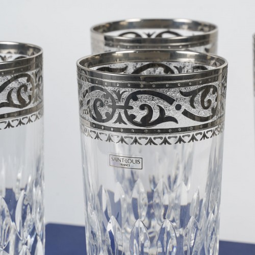 Saint Louis - 12 Tumblers Thistle Crystal With Platinum - 