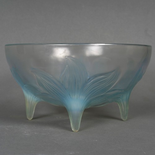 1924 René Lalique - Coupe Lys - Verrerie, Cristallerie Style Art Déco