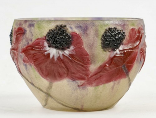 1920 Gabriel Argy Rousseau - Bowl Anemones - Glass & Crystal Style Art Déco