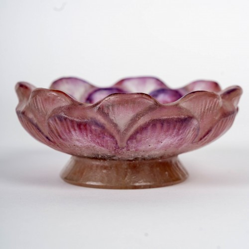 1924 Gabriel Argy Rousseau Ashtray Pintray Open Flower - Glass & Crystal Style Art Déco