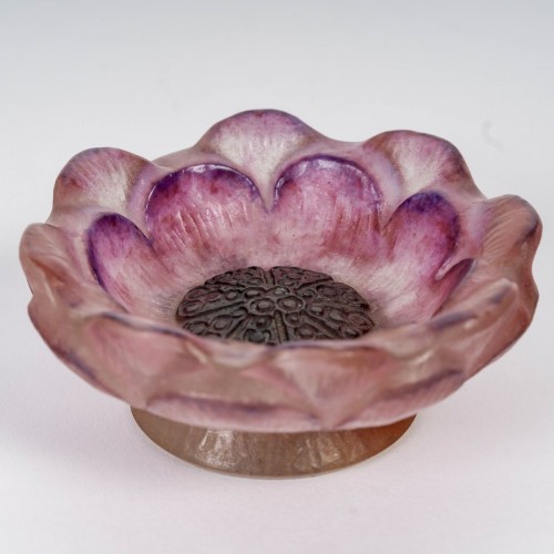 1924 Gabriel Argy Rousseau Ashtray Pintray Open Flower - Art Déco