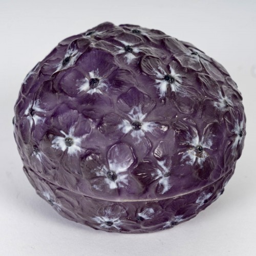 1921 Gabriel Argy Rousseau - Box Hortensias Hydrangea - Glass & Crystal Style Art Déco