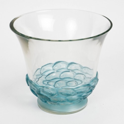 1930 René Lalique - Vase Monaco - Glass & Crystal Style Art Déco