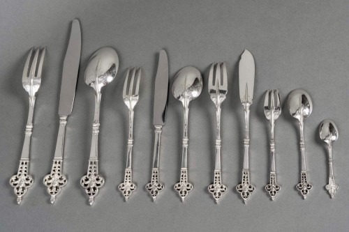 Christofle &amp; Cardeilhac Cutlery Flatware Renaissance Sterling Silver 143 P - 