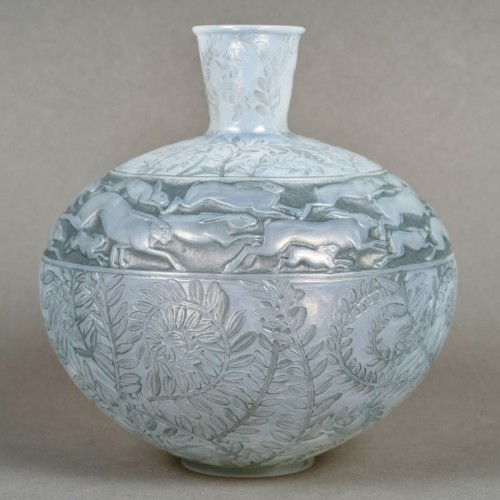 Art Déco - 1923 René Lalique - Vase Lièvres