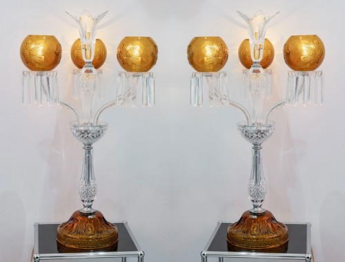 Antiquités - Saint-louis - Pair Of Maharadja Candelabras