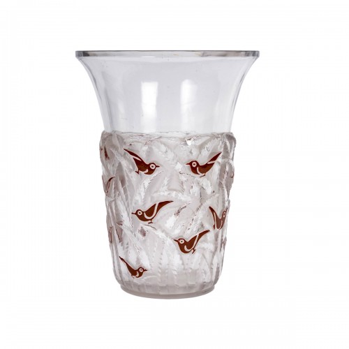 1930 René Lalique - Brown Enamel Borneo Vase