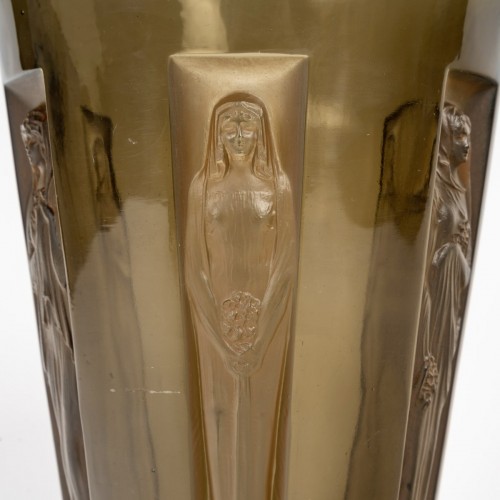 Art Déco - 1912 René Lalique - Six Figurines Vase
