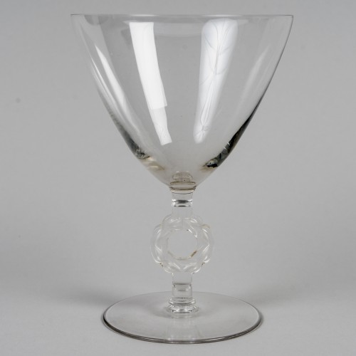 XXe siècle - 1926 René Lalique - Service 60 Pièces Ribeauvillé Etoile de David