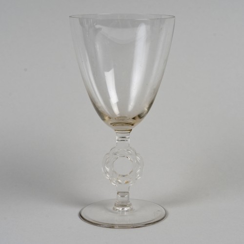 Art Déco - 1926 René Lalique - Set Of 60 Glasses Ribeauvillé Glass Star Of David