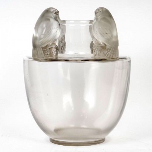 1927 René Lalique - Vase Bellecour - Verrerie, Cristallerie Style Art Déco