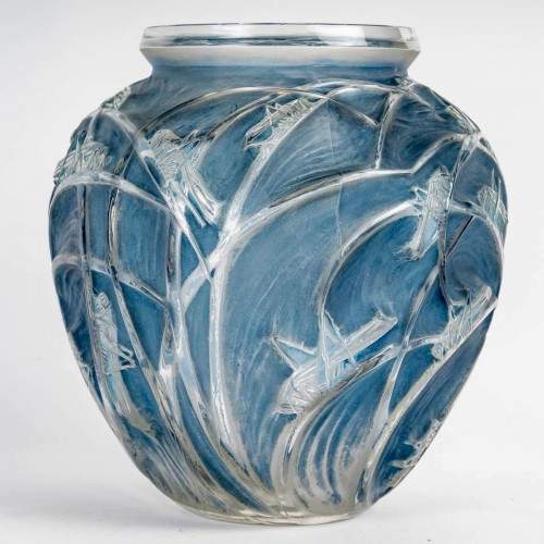 1912 René Lalique - Vase Sauterelles - Glass & Crystal Style Art nouveau