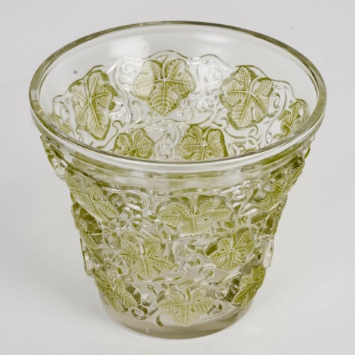 Glass & Crystal  - 1938 René Lalique - Vase Ice Champagne Bucket Reims