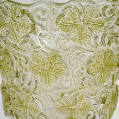 Art Déco - 1938 René Lalique - Vase Ice Champagne Bucket Reims