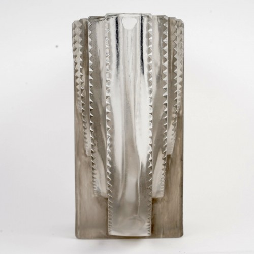 Glass & Crystal  - 1936 René Lalique - Art Deco Modernist Vase Villard