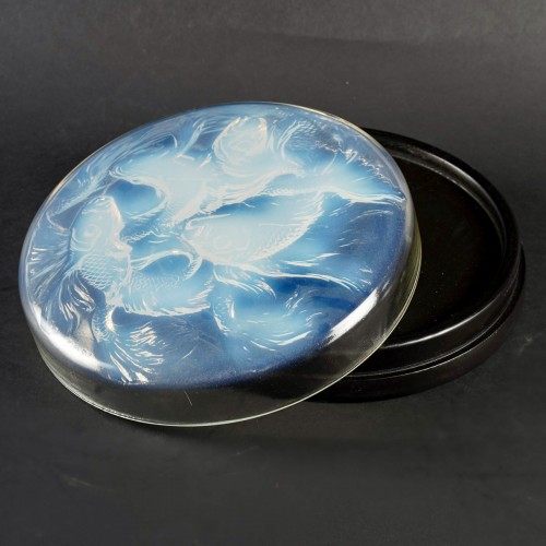 1921 René Lalique - Box Cyprins Fishes - Glass & Crystal Style Art Déco